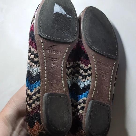 Missoni Knit Ballet Flats, Size 36.5